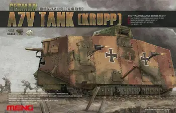 Meng Model 1/35 TS-017 tyske A7V Tank (Krupp) Sjælden 0