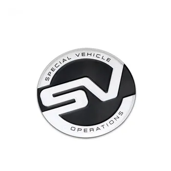 Metal Bil Krop Klistermærke til SV Logo Land Rover defender freelander 2 opdagelse Auto Styling Brev Mærkater, Logo Badge Tilbehør 0