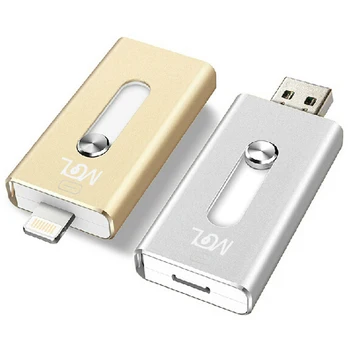 MGL OTG USB-Flash-Drev 8G 16G 32G 64G Til iPhone X/8/7 Plus/7/6s Plus/6s/5/5s/SE & ipad iFlash Drev, Memory Stick Pendrive 3