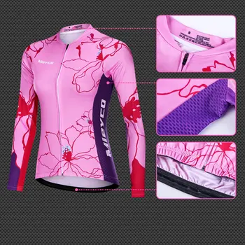 Mieyco Quick Dry Pro Cycling Tøj Pink Kvinder, Team Racing Sport Cykling Jersey Sat MTB Cykel Tøj roupa ciclismo feminino 1