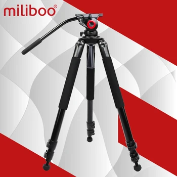 Miliboo MTT701A Bærbare Aluminium stativ til Professionel Camcorder/Video Kamera/DSLR-Stativ og Stå,med Hydraulisk Bold på Hovedet 3