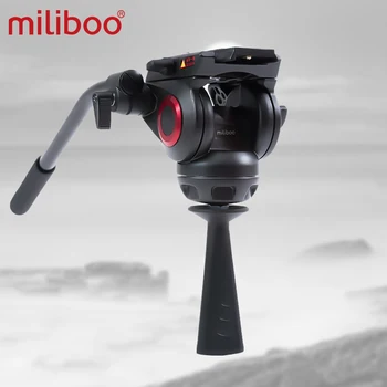 Miliboo MTT701A Bærbare Aluminium stativ til Professionel Camcorder/Video Kamera/DSLR-Stativ og Stå,med Hydraulisk Bold på Hovedet 5