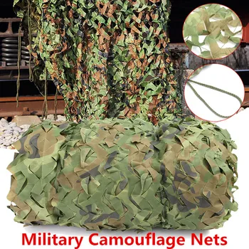 Militær Camouflage Netting Blinds Udendørs Camping Jagt Skydning CS Spil Skjule Mesh Netting Beach Sun Husly Bil Dækning Net 2