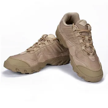 Militære Udendørs Mænds Ørkenen OS Taktiske Støvler vandring sko 1200D Nylon chamoi læder sport at gå camping Sneaker sapatilhas 5