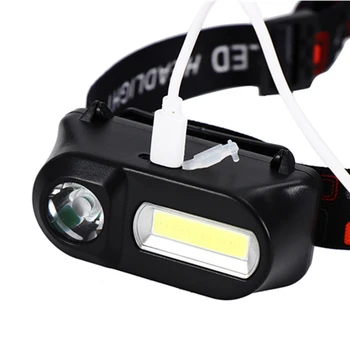 Mini Bærbare Lommelygte Lanterne Q5+COB Led Forlygte Multifunktion Udendørs Vandreture Camping Hoved Lys med et USB-Kabel Til Camping 3