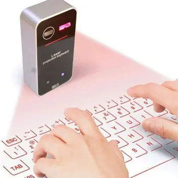 Mini Bærbare Virtuelle Laser Wireless Keyboard Med Musen funktion Til Tablet-Computerens tastatur Bærbare 2