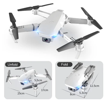 Mini Drone med Kamera 4K 1080P HD-Vidvinkel Kameraer WiFi RC fpv Droner Quadcopter Højde Holde Kameraet luftfotografering Dron 0