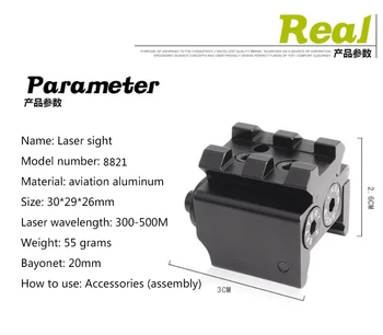 Mini-infrarød laser lys suspension jagt tilbehør værktøj 7813