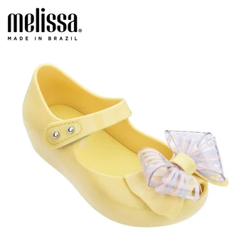 Mini Melissa 2020 Nyeste Sommeren Jelly Sko Piger Ny Fashion Store Sløjfeknude Slik Sko Beach Sandaler Prinsesse PVC Sko 1