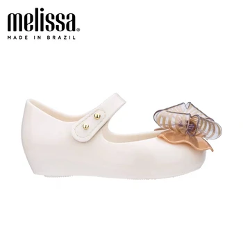 Mini Melissa 2020 Nyeste Sommeren Jelly Sko Piger Ny Fashion Store Sløjfeknude Slik Sko Beach Sandaler Prinsesse PVC Sko 5