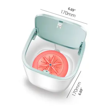 Mini Vaskemaskine Automatisk Husstand Dehydreret Mini Tube3-5 kg Vask Tørt Undertøj Care Cleaner D0AB 5