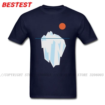 Minimalistisk T-shirt Mænd Isbjerget Print Tshirt O-Neck T-Shirt Drop Shipping Voksne Plus Size Tøj Bomuld Toppe Tegnefilm Streetwear 0
