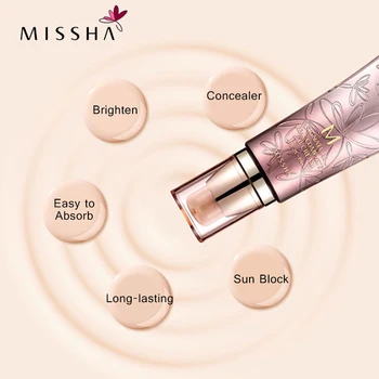 MISSHA M Underskrift Real Komplet BB Cream 13/21/23 SPF25 PA++ 45g Fugtgivende Foundation Makeup Perfekt Dækning koreanske Kosmetik 27416