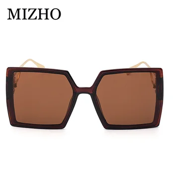 MIZHO Mode Protable Store Firkantede Solbriller Originale Mærke Gradient Design solbriller Kvinder Kendte Overdimensionerede Damer 0