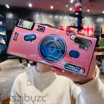 Mode 3D-Kamera Blå Lys Tilfældet For Samsung Galaxy A31 A21 A11 A01 A41 A51 A71 A91 M31 M21 M11 Silicone Soft-Phone Cover 2