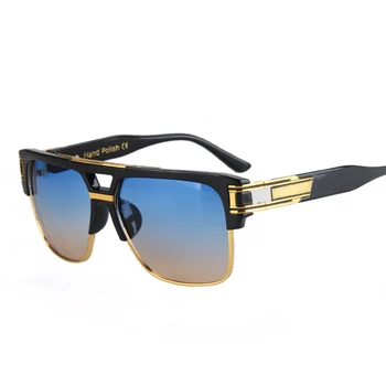 Mode Luksus Solbriller Mænd Kvinder Brand Designer Semi-Uindfattede solbriller Til mænd Damer Kvinder Stor Ramme UV400 Oculos RS007 0