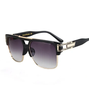 Mode Luksus Solbriller Mænd Kvinder Brand Designer Semi-Uindfattede solbriller Til mænd Damer Kvinder Stor Ramme UV400 Oculos RS007 5