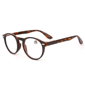 Mode Runde Briller Til Læsning Mænd Kvinder Retro Rød Blå Sort Vintage Briller Ultralet Briller Ramme 5