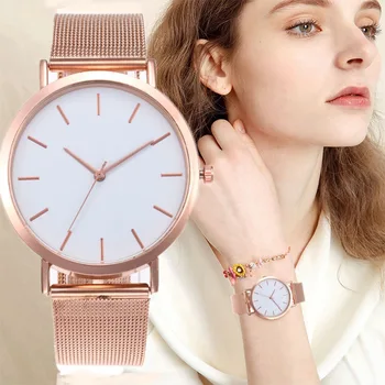 Mode Ure til Kvinder, Stilfulde og Enkle, Romantiske Rose Gold Strap Kvinders armbåndsur dameur relogio feminino reloj mujer 3