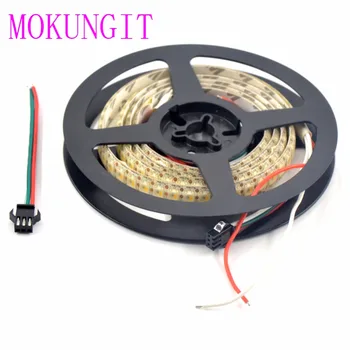 Mokungit 1M SK6812 RGBW RGBWW 144 LEDs/m 5050 SMD Fleksibel Lys Stribe IP20 Ikke Vandtæt IP65 og IP67 tæt Hvid Sort PCB dc 5 v 0