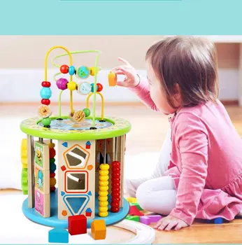 Montessori Tidlige Barndom, Læring Educationa Legetøj i Træ Gave kids Farve Kognition Gåder Matematik Legetøj Til Baby 1