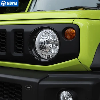 MOPAI Lampe Emhætter til Suzuki Jimny 2019+ ABS Bil Foran Lygten Lampe Dekoration Dække Tilbehør til Suzuki Jimny 2019+ 1