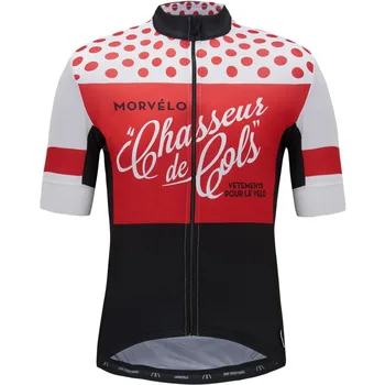 Morvelo Mænds Rød kortærmet cykling Cykling trøjer trøjer mtb cyklus bicicleta cykel kun shirt cykling tøj 22101