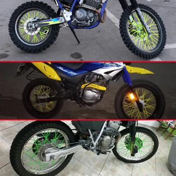 Motorcykel Snavs Dekoration Hjul Talte Wraps Rim Skin Protector Dækker Indretning for Yamaha XP530 TX125 Eventyr YZ80 YZ85 YZ125 4