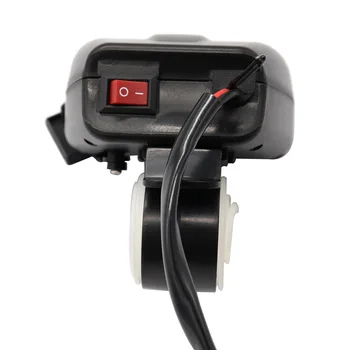 Motorcykel USB Oplader 4,2 ET LED Digitalt Display Voltmeter & Termometer 22-25 Mm Cykelstyr vandtæt, Støvtæt 5