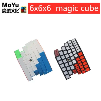 Moyu meilong 6x6x6 puslespil magic cube Moyu terninger neo cubo magico profissional speed cube tidlig pædagogisk legetøj spil cube gear 2