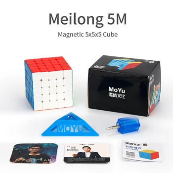 MoYu Meilong Magnetiske Cube Meilong 2M 3M 4M 5M meilong 2x2 3x3 4x4 5x5 Magneter Speed Cube Cubo Magico Pædagogisk Legetøj 4023