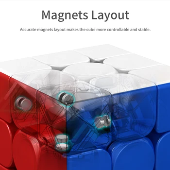 MoYu Meilong Magnetiske Cube Meilong 2M 3M 4M 5M meilong 2x2 3x3 4x4 5x5 Magneter Speed Cube Cubo Magico Pædagogisk Legetøj 4