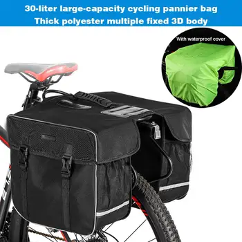 MTB cykel kuffert, taske,Cykel bageste rack plads bæreposer,Stor kapacitet cykling hale sadel taske dobbelt cykeltasker sag 0