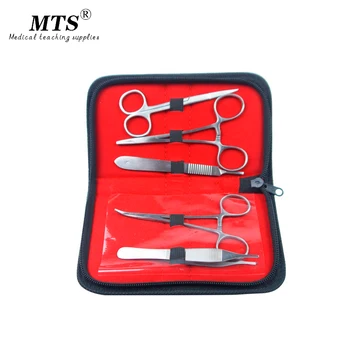 MTS Medicinsk student Hud Kirurgiske Suturer Training kit Komplet sæt medicinsk instrument Skalpel Sutur nål Nål klemme 2