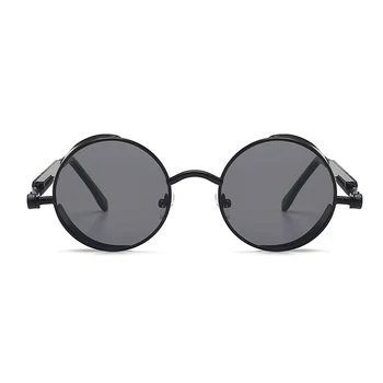 MUSELIFE Klassisk Gotisk Steampunk Solbriller solbriller Mænd Kvinder Brand Designer Vintage Runde Briller Mode Kørsel Goggle 1