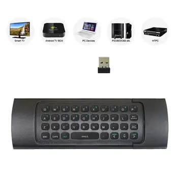 MX3 2,4 G Wireless Keyboard Controller Fjernbetjening Luft Musen til Smart Android 7.1-TV-Boksen x96 mini s905w tx3 tvbox 3