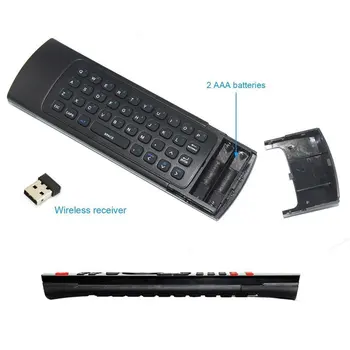 MX3 2,4 G Wireless Keyboard Controller Fjernbetjening Luft Musen til Smart Android 7.1-TV-Boksen x96 mini s905w tx3 tvbox 4