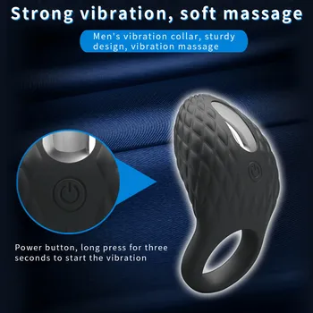 Mænd Masturbator Vibrerende Ringe USB-Genopladelige Mandlige Øge Penis Ring-Klitoris G-punkt Vibratorer Vibes Stimulatorer Sex Legetøj 0