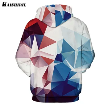 Mænd ' s Sweatshirt Mandlige langærmede Trøjer og Hættetrøjer Mænd Harajuku 3D Hoodie Geometriske Streetwear Kvinder Hættetrøjer Sweatshirts 0