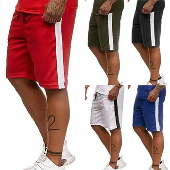 Mænd Shorts Slim Fit Stretch Hjemme Foran Sports Shorts Sommeren Afslappet Solid Farve, Der Kører Shorts Bukser 5
