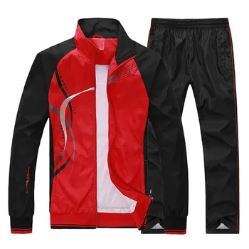 Mænd Tøj, Træningsdragt, Mænd 4XL 5XL 2 To Stykke Tøj Sæt Casual Sweatshirt Trøjer Sportstøj Sweatsuit Track Suit Kvinder 5