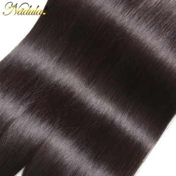 Nadula Hår 3piece/Masse Malaysiske Straight Hair Extensions 8-30inch Hår Vævninger Naturlige Farve Remy Hair Bundter Deal 2