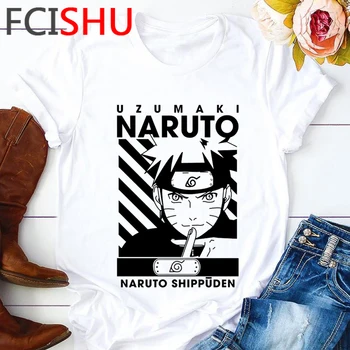 Naruto Harajuku Sjove Tegneserie T-Shirt Mænd er Han Cool Streetwear t-shirt Sommer Hip Hop Grafisk T-shirt Animationsfilm Casual Top Tee Mandlige 5