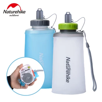 Naturehike Soft Flask Sammenklappelig Bærbare Silikone Vand Flasker Folde Ultralet Sports Bottle Kører Camping Vand Taske 0