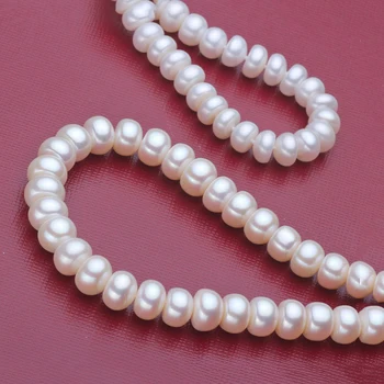 Naturlige Ferskvands Perle Halskæde Smykker 925 Sterling Sølv Perle Choker Halskæder Til Kvinder Gave Engros 5