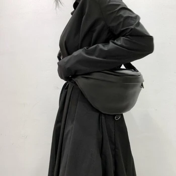 Naturlige Koskind Crossbody Tasker Kvinder 2020 Mode Messenger Taske Læder Håndtasker Cool Sadlen Talje skuldertaske sac vigtigste femme 3801