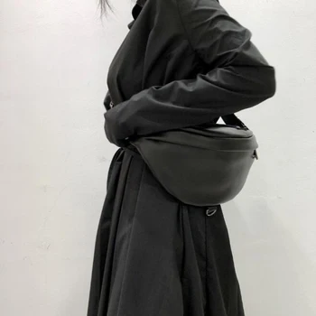 Naturlige Koskind Crossbody Tasker Kvinder 2020 Mode Messenger Taske Læder Håndtasker Cool Sadlen Talje skuldertaske sac vigtigste femme 2