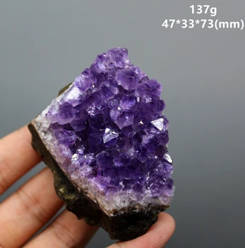 Naturlige Uruguayanske ametyst klynger mineral prøve Kvarts Sten og krystaller, Healing krystal 0