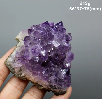 Naturlige Uruguayanske ametyst klynger mineral prøve Kvarts Sten og krystaller, Healing krystal 5