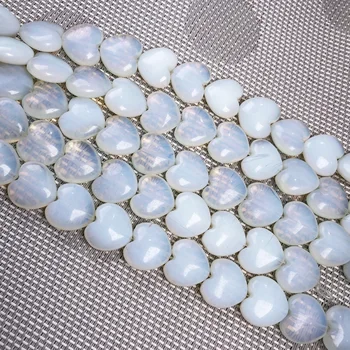 Natursten Hjerte form Løse Perler Crystal Halvfabrikata Streng Perler til Smykker at Gøre DIY Armbånd Halskæde Tilbehør 3